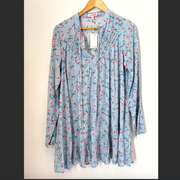 Renamed Dainty Floral Boho Tunic or Mini Dress Size Medium Country NEW NWT* H75 - Picture 1 of 16